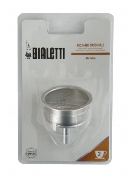 Bialetti Brikka Trichter Filter, Aluminium, 2 Tassen, 0800113