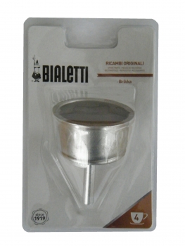 Bialetti Brikka Trichter Filter, Aluminium, 4 Tassen, 0800114