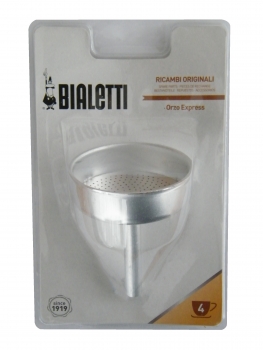 Bialetti Orzo Express Trichter Filter, Aluminium, 4 Tassen, 0800112