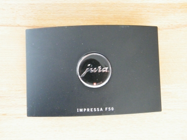 Gebrauchte Frontblende (schwarz) mit Emblem für Jura F50