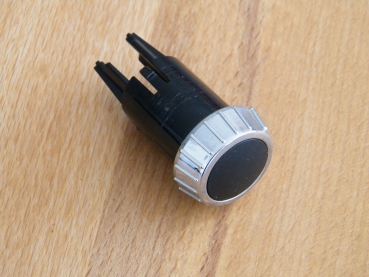 Gebrauchter Drehknopf (schwarz / chrom) für Heißwasser Dampfventil Jura C-Serie