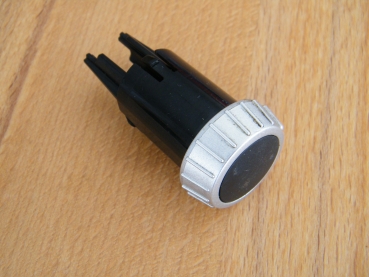 Gebrauchter Drehknopf (schwarz/silber) für Heißwasser Dampfventil Jura C-Serie