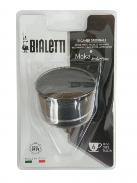 Bialetti Moka Induction Trichter Filter, 6 Tassen, 0800110